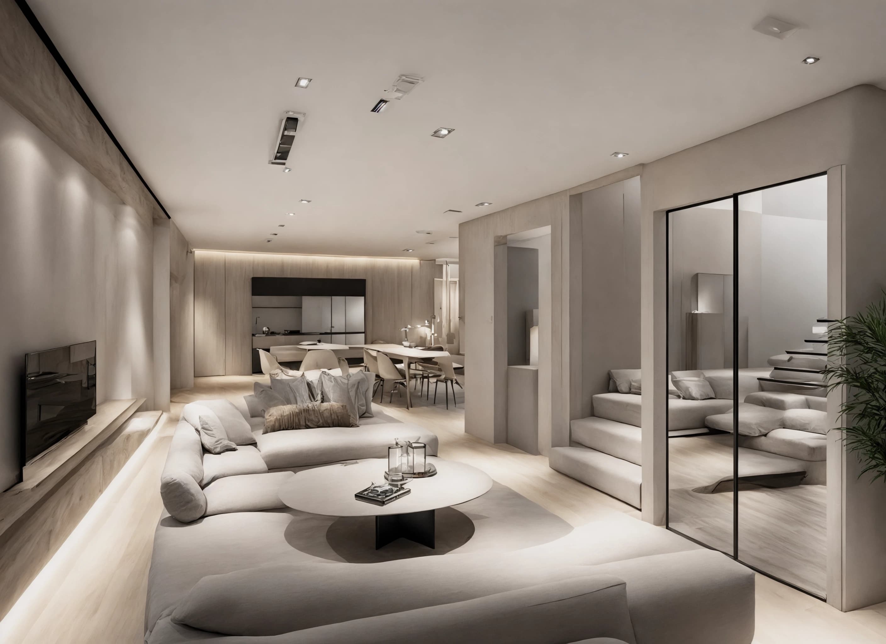Hallway and living area – AI idea